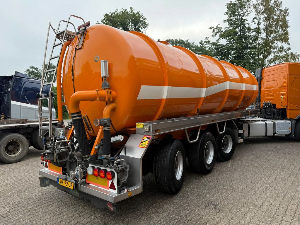 D-TEC 36m3 RVS Mestoplegger/Manure/Gulle 2x Stuuras NL Trailer