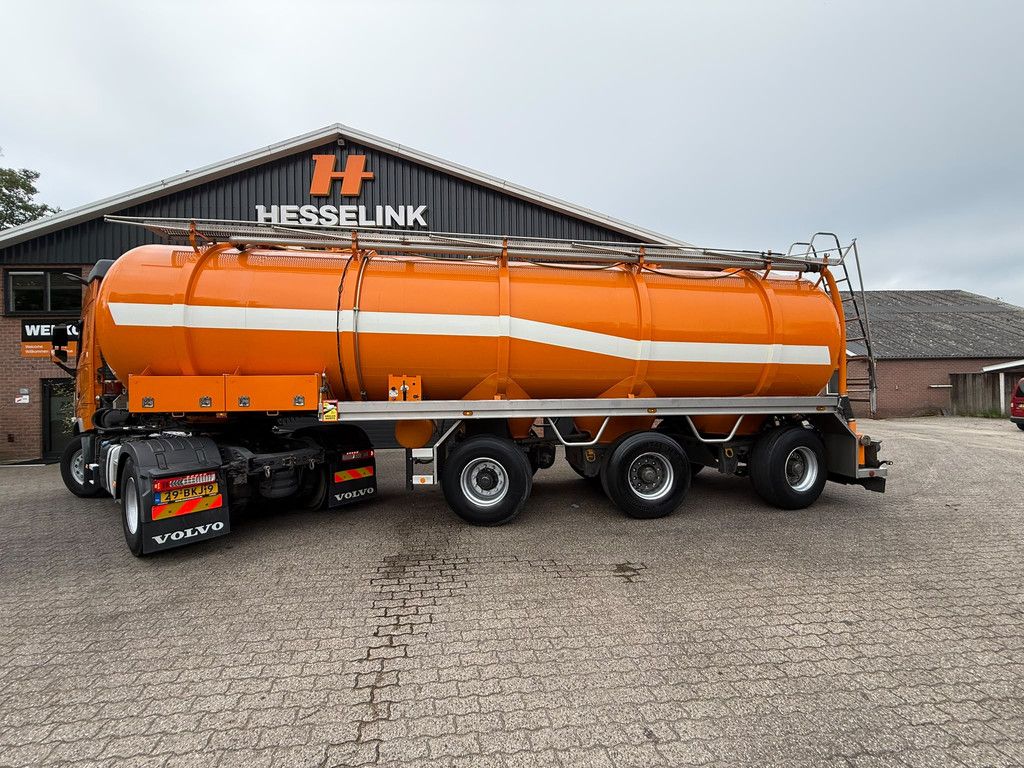 D-TEC 36m3 RVS Mestoplegger/Manure/Gulle 2x Stuuras NL Trailer
