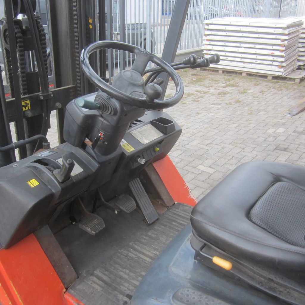 Toyota FG25, LPG gas, triplex, side shift.