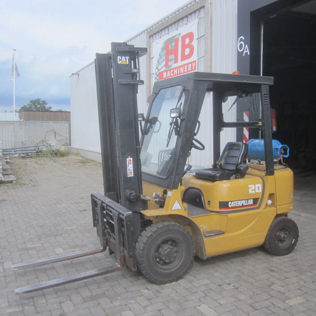 Caterpillar GP20K, LPG-gas, duplo, side shift, vorkverstelling.