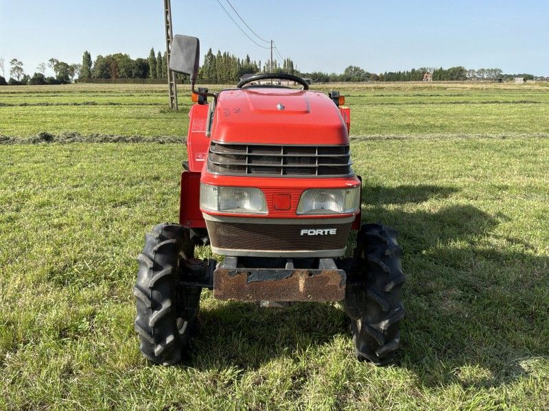 Yanmar F-6 four-wheel-drive mini tractor with flail mower