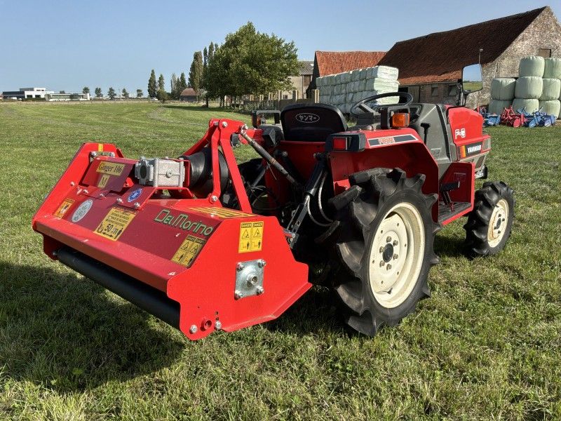 Yanmar F-6 four-wheel-drive mini tractor with flail mower