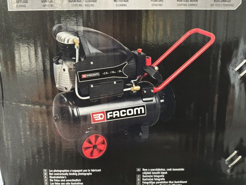 Facom Luftkompressor mit Schlauchaufroller (unbenutzt)