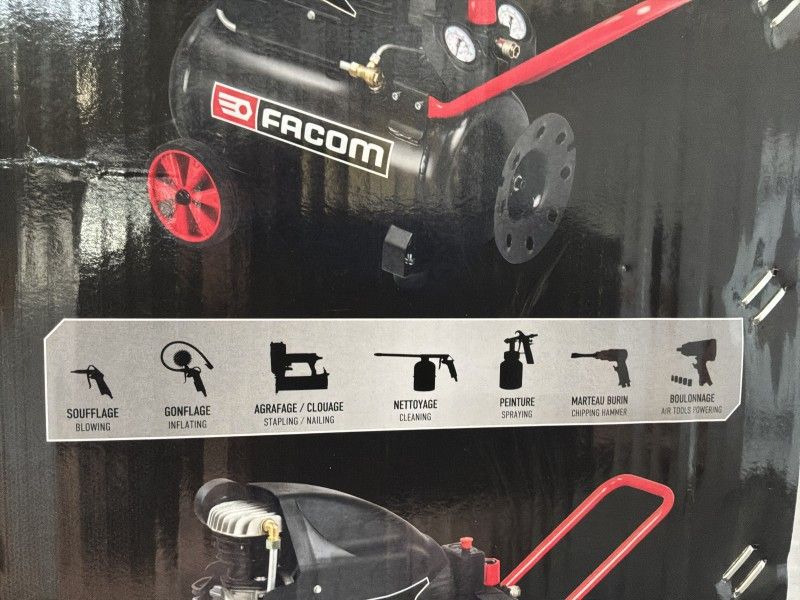 Facom Luftkompressor mit Schlauchaufroller (unbenutzt)