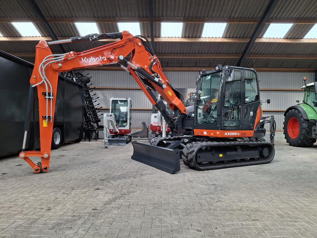 Kubota KX085-5 2P, midigraver, midikraan, BJ2026, Airco, Nieuw!