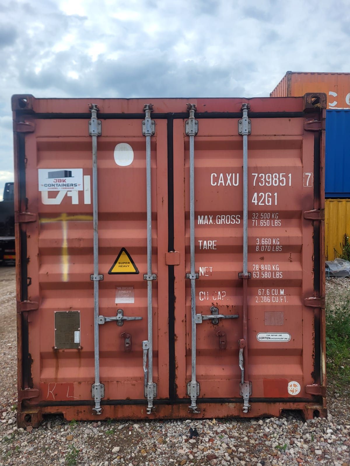 40ft / 12meter zeecontainer B-kwaliteit | opslag | CSC