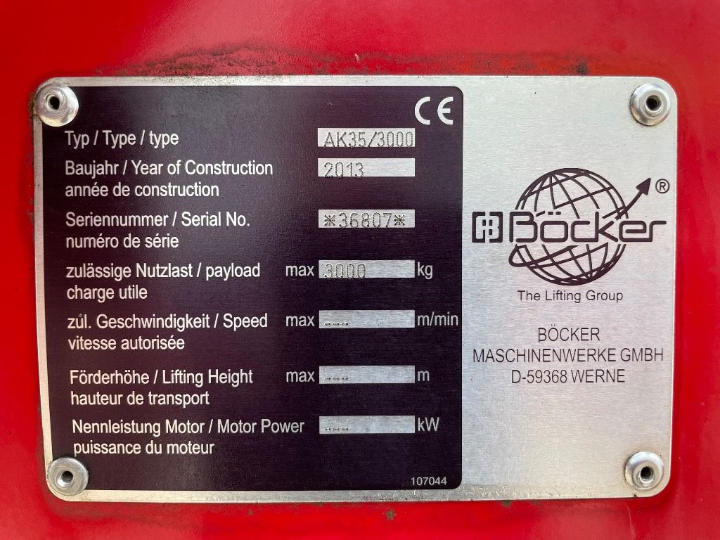 Böcker AK 35/3000 SPS
