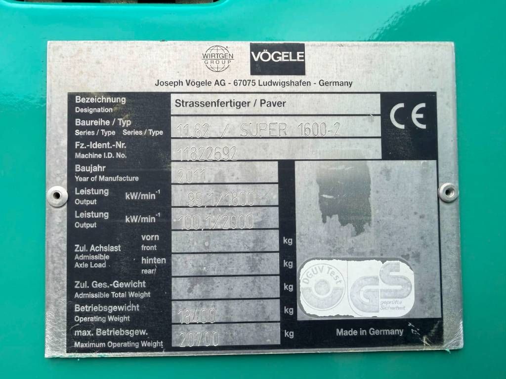 Vögele SUPER 1600-2
