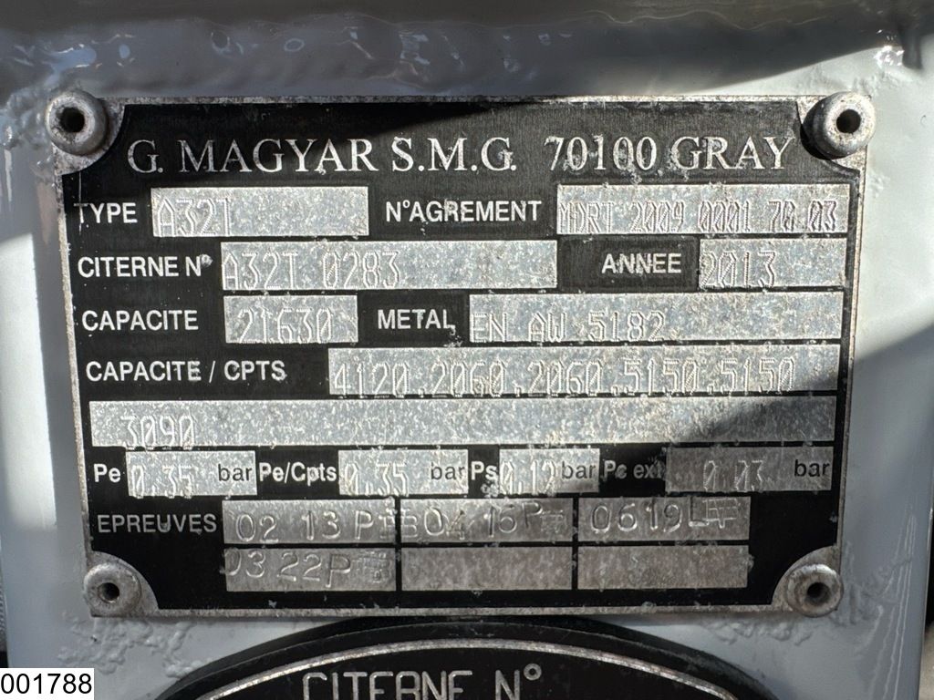 Renault Premium 310 Dxi 6x2, EURO 5, Retarder, ADR, Magyar 21630 L, 6 Comp