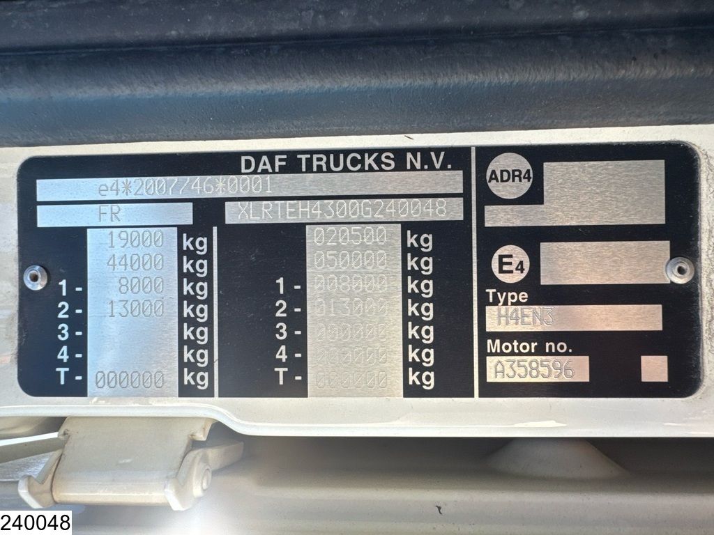 DAF XF 480 EURO 6, ACC