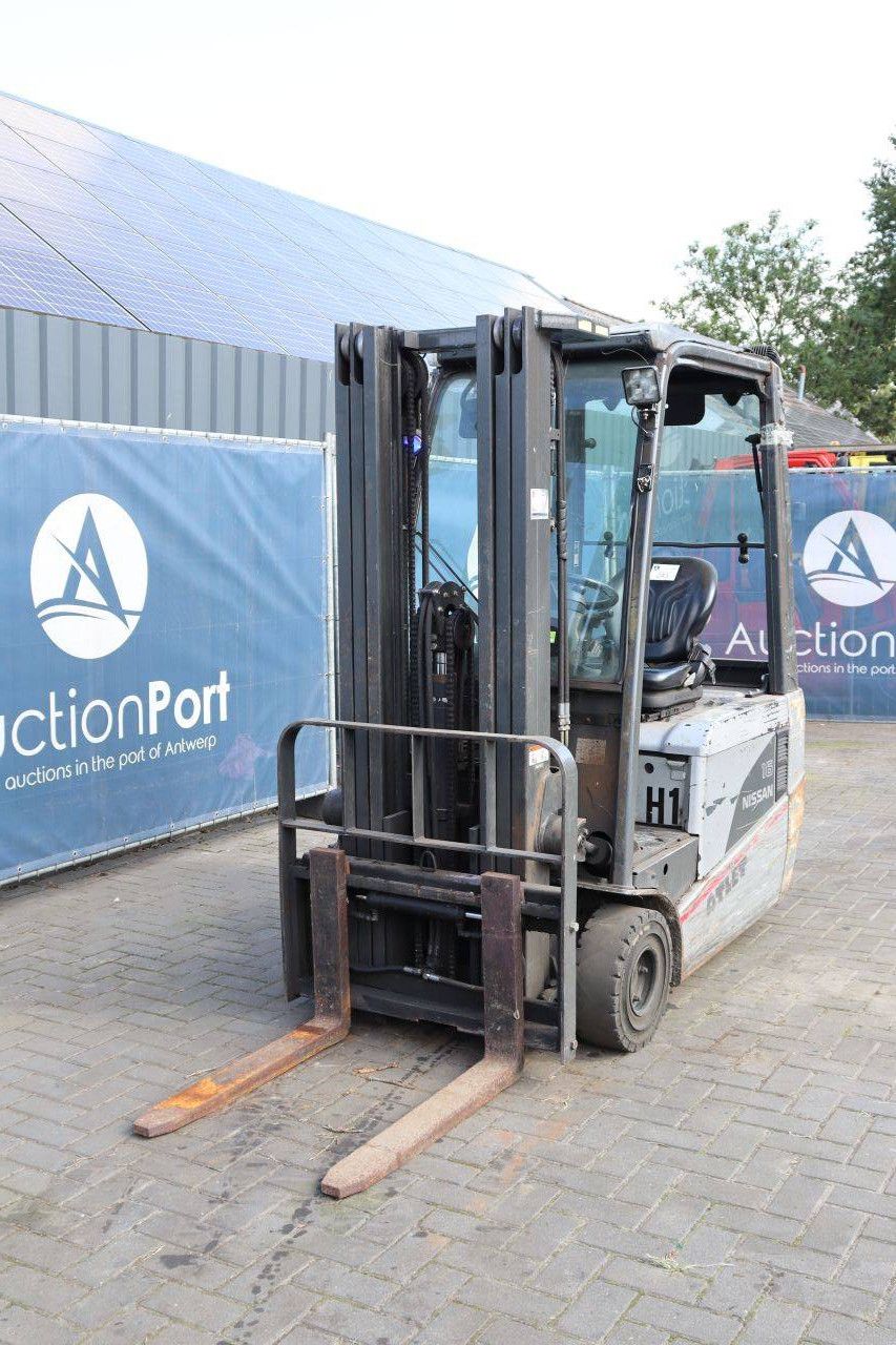 Nissan G1N1L16Q Elektro-Gabelstapler, 1600 kg, 4,75 m, Baujahr 2008