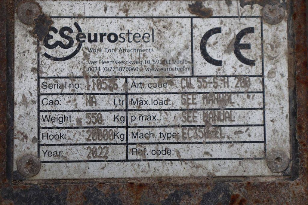 Quick coupler Eurosteel EC350EL/EC380EL 2022