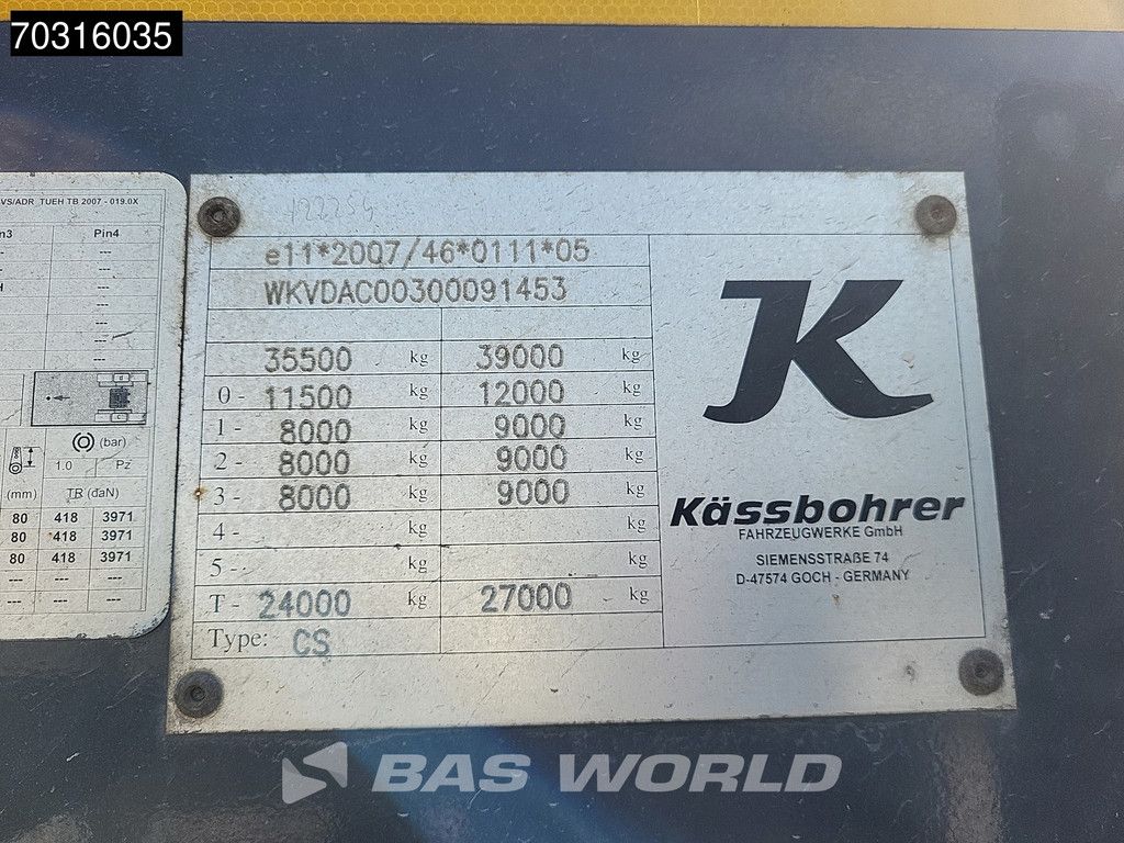 Kässbohrer CS 3 Achsen Lift Axle Stack