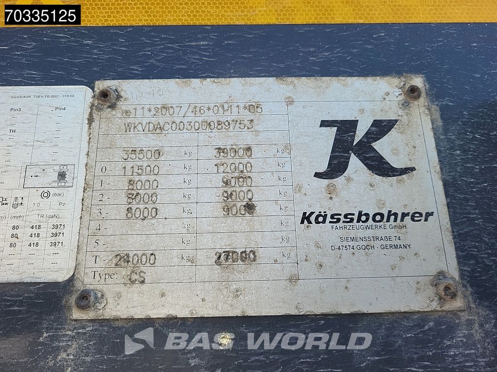 Kässbohrer CS 40ft Lift Axle Stack