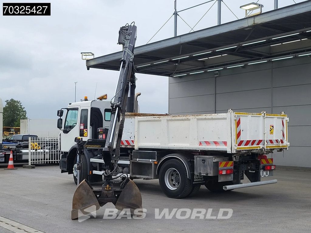 Renault C 280 4X2 HIAB 122 B-2 Hiduo Crane Kran 9m3 tipper Automatic Euro 6