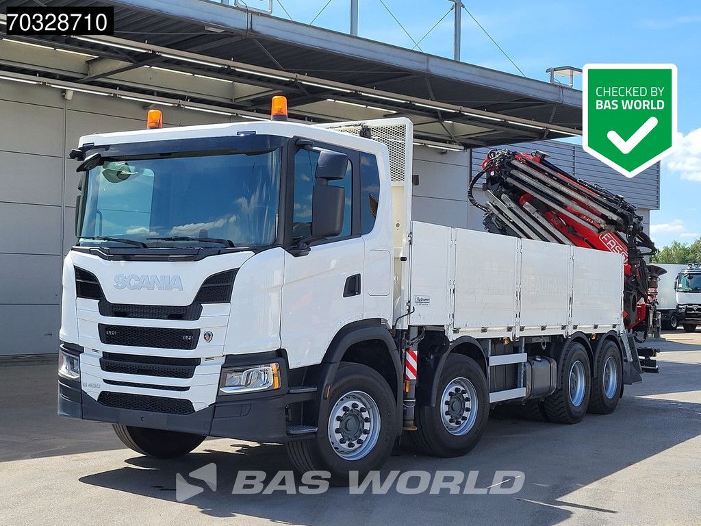 Scania G450 8X4 FASSI F710RA.2.25 Crane kran + Jib 5+6 Full Steel Big-axle Euro 6