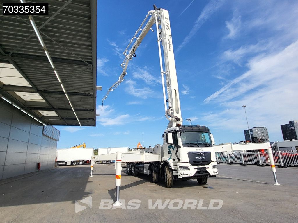 MAN TGS 35.510 8X4 47 mtrs SWAN TSP 47-5 160RZ concrete pump Full Steel Automatic Euro 6
