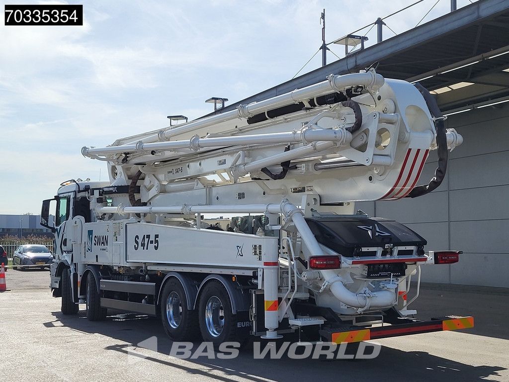 MAN TGS 35.510 8X4 47 mtrs SWAN TSP 47-5 160RZ concrete pump Full Steel Automatic Euro 6