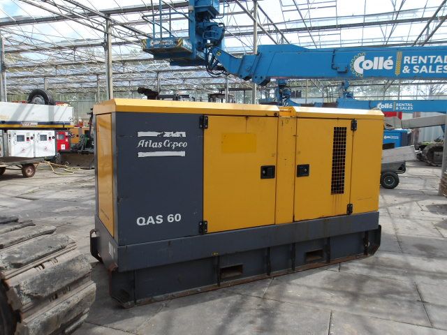 3x Atlas Copco Generatoren 60 - 80 KVA