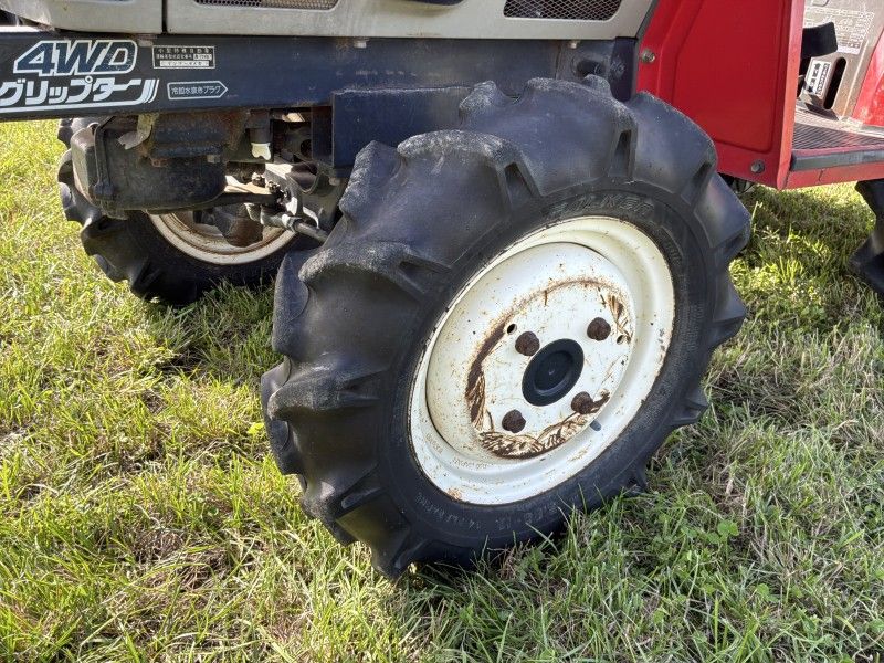 Yanmar F-6 four-wheel-drive mini tractor with flail mower
