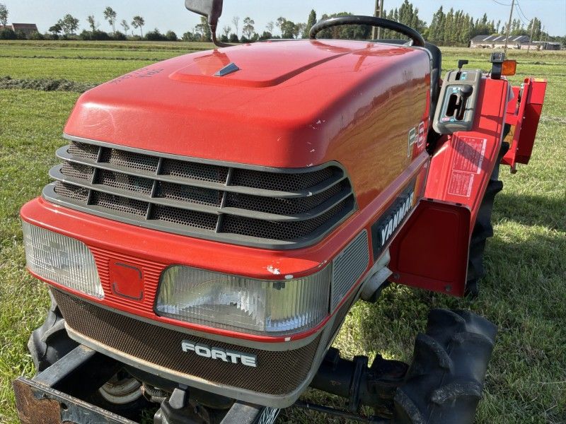 Yanmar F-6 four-wheel-drive mini tractor with flail mower