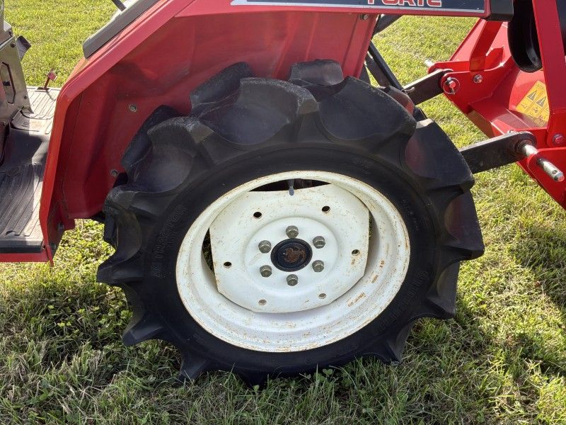 Yanmar F-6 four-wheel-drive mini tractor with flail mower