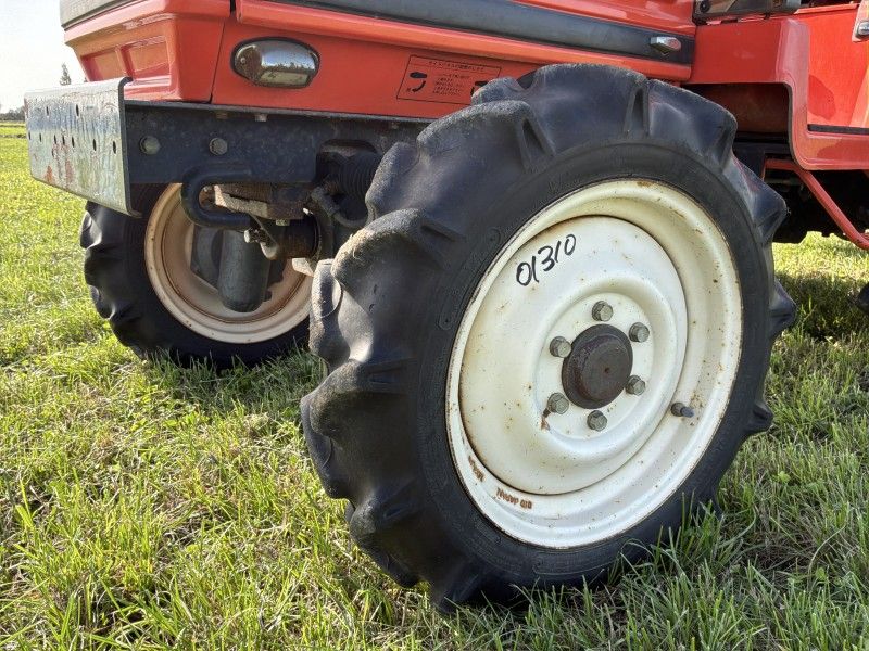 Hinomoto N189 four-wheel-drive mini-tractor with rotary tiller