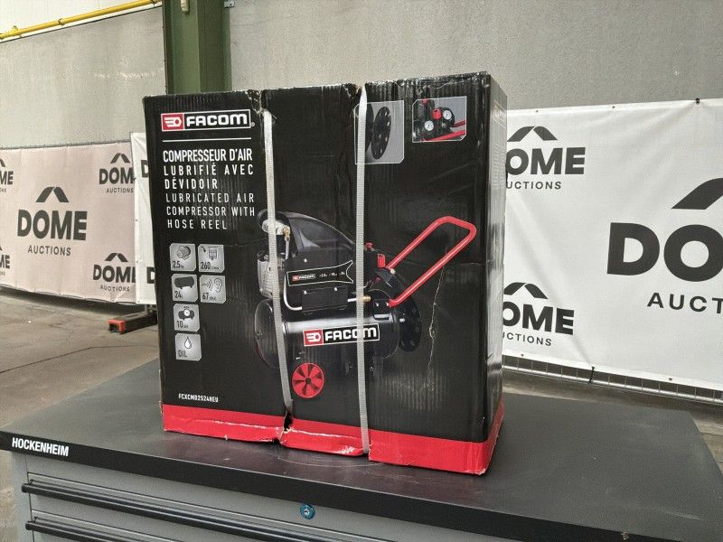 Facom Air Compressor with Hose Reel (Unused)