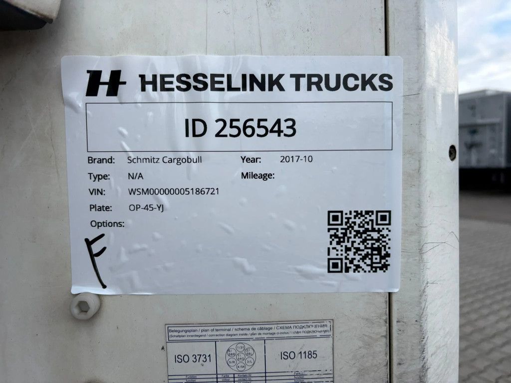 Schmitz Cargobull N/A Thermo King SLXi Spectrum Dual Zone 250B 265H Reservewielhouder NL Trailer APK/TUV 01-12-2026