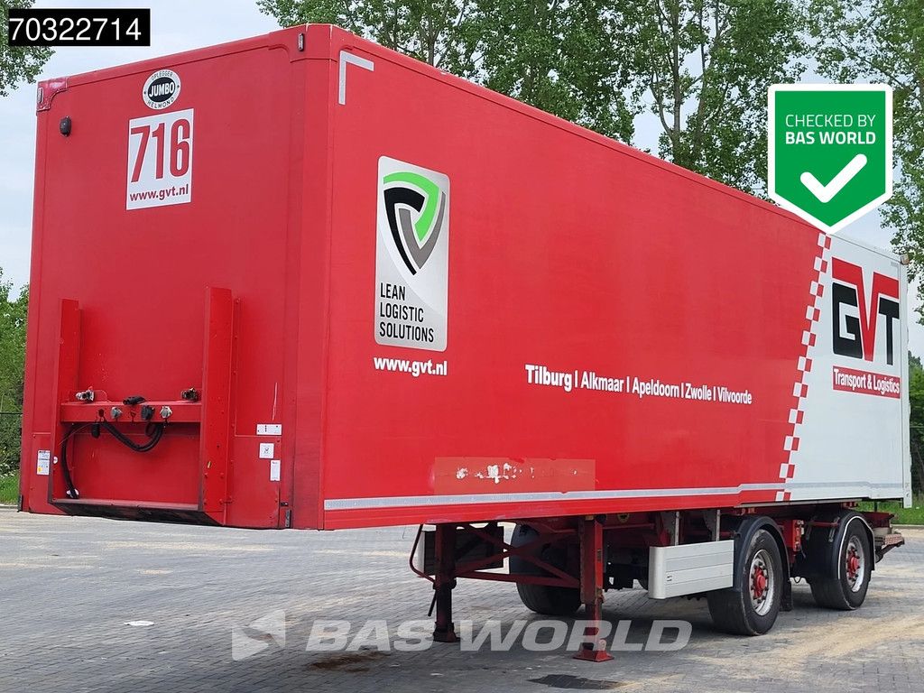 Jumbo T0180 2 Achsen LZV B-Double Tailgate LBW Steering Axle