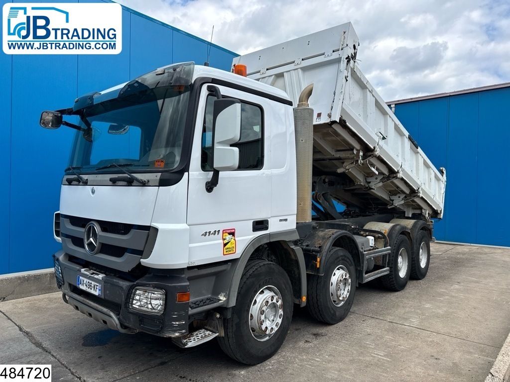 Mercedes Actros 4141 8x4, EURO 5, Meiller, Standairco, Naafreductie