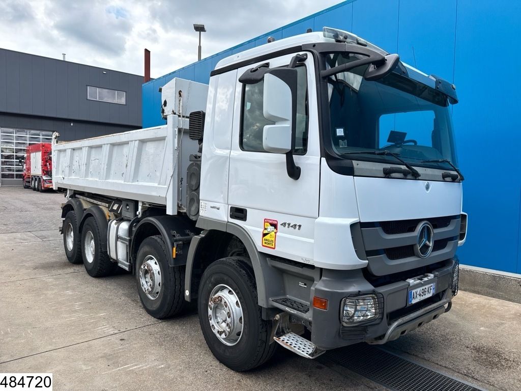 Mercedes Actros 4141 8x4, EURO 5, Meiller, Standairco, Naafreductie