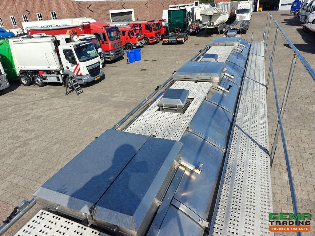 Burg BPO 12-27 Z 32.620 l – ADR FL/AT – Edelstahltank – BPW-Fass – 3 Kammern – TOP! – TÜV bis 07/2027