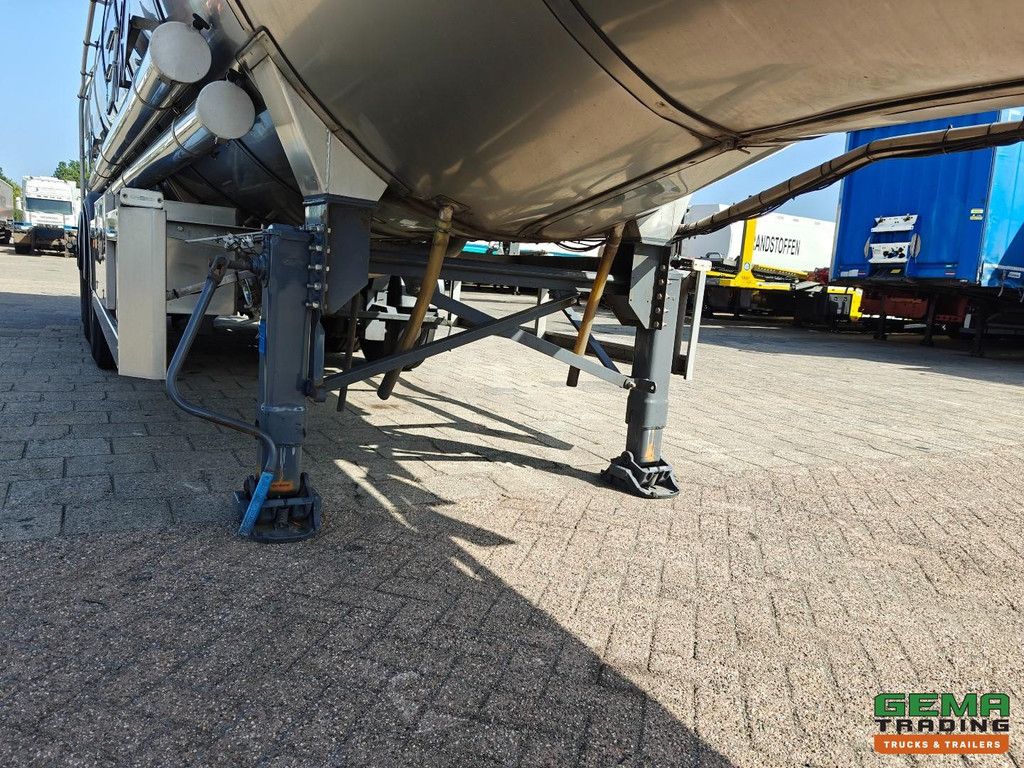 Burg BPO 12-27 Z 32.620 l – ADR FL/AT – Edelstahltank – BPW-Fass – 3 Kammern – TOP! – TÜV bis 07/2027