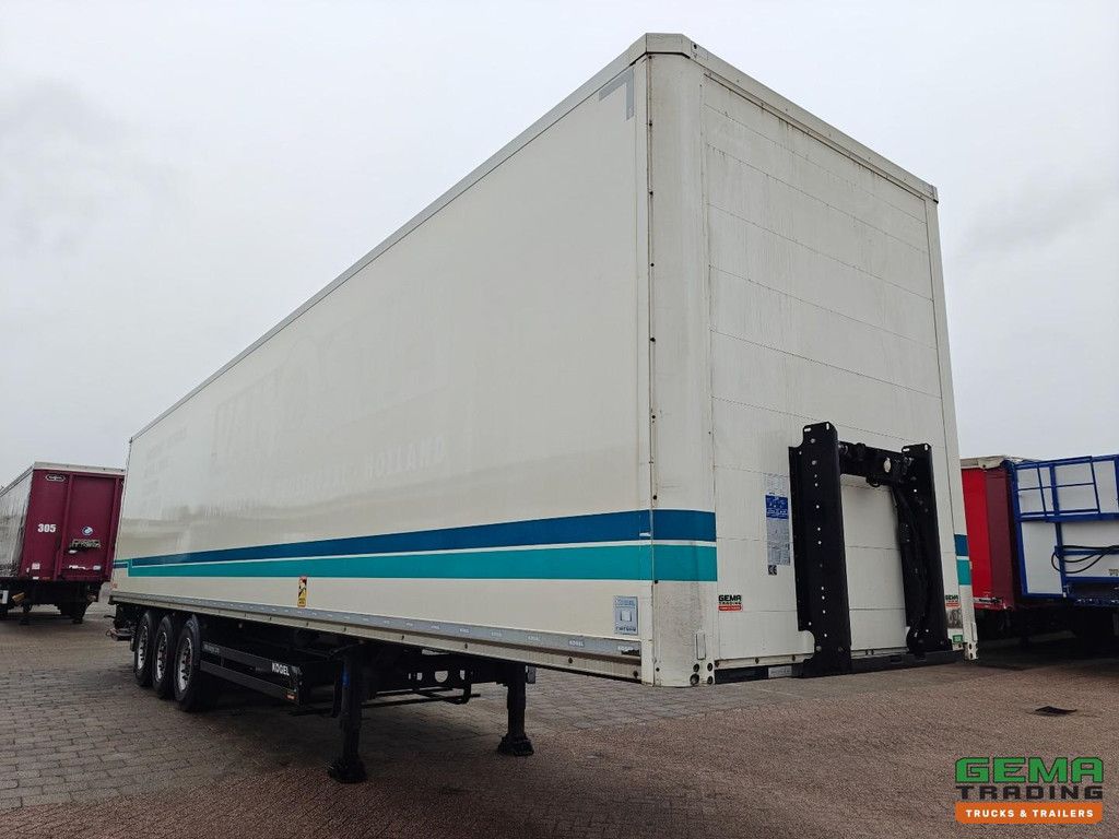 Kögel S24 Geschlossener Aufbau 13,6 m + Unterklappbare Heckklappe 2000 kg - SAF-Scheibenbremse - Liftachse