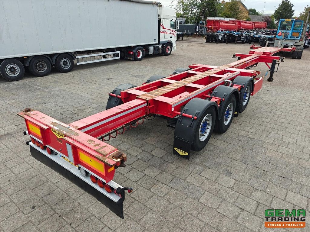 Broshuis 3UCC-39/45 Mehrere SAF-Scheibenbremsen, 2 Liftachsen, für alle Containertypen geeignet, TÜV bis 06/2027