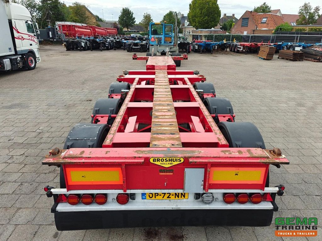 Broshuis 3UCC-39/45 Mehrere SAF-Scheibenbremsen, 2 Liftachsen, für alle Containertypen geeignet, TÜV bis 06/2027