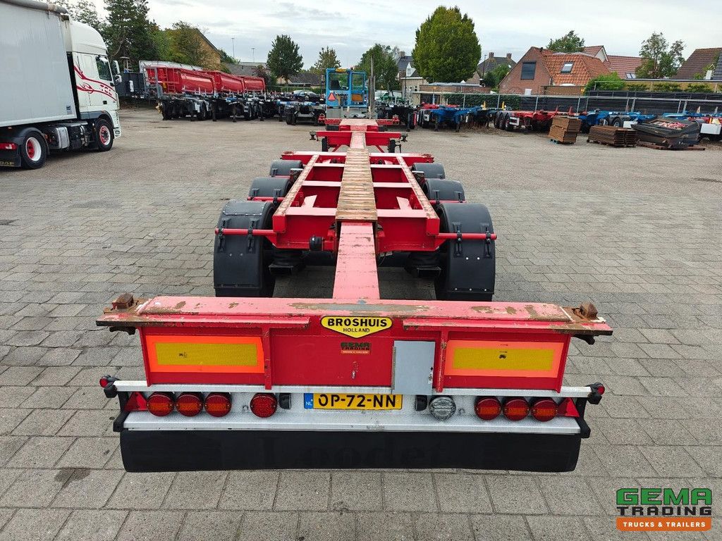 Broshuis 3UCC-39/45 Mehrere SAF-Scheibenbremsen, 2 Liftachsen, für alle Containertypen geeignet, TÜV bis 06/2027
