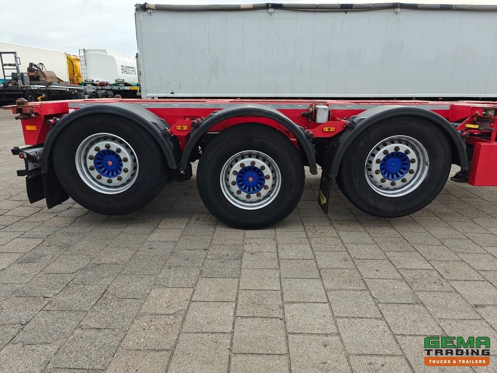 Broshuis 3UCC-39/45 Mehrere SAF-Scheibenbremsen, 2 Liftachsen, für alle Containertypen geeignet, TÜV bis 06/2027