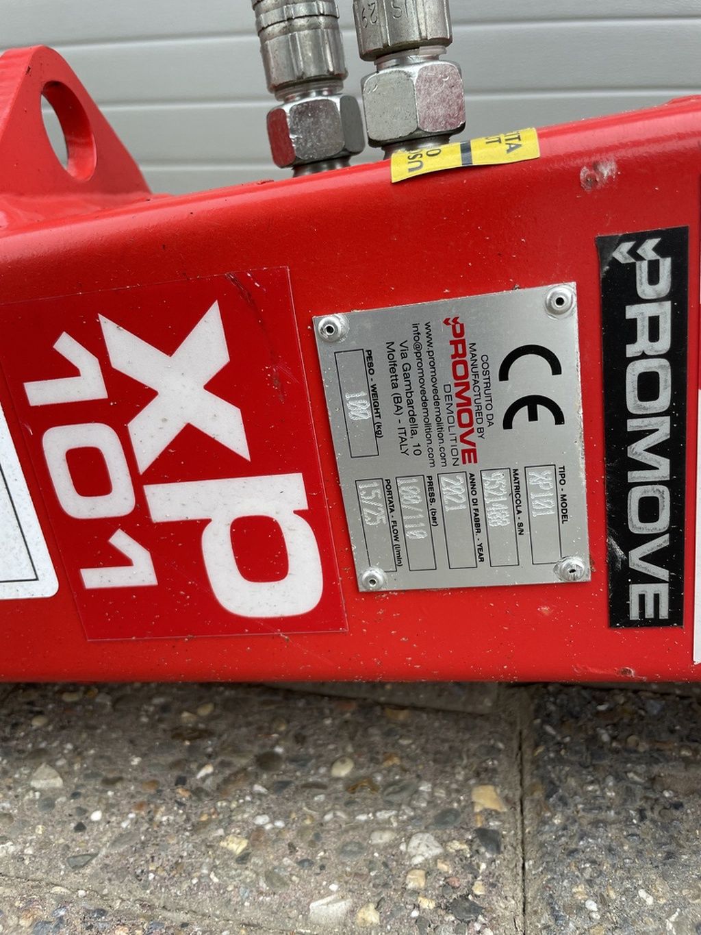 Promove XP101 sloophamer / breekhamer voor minigraver gebruikt