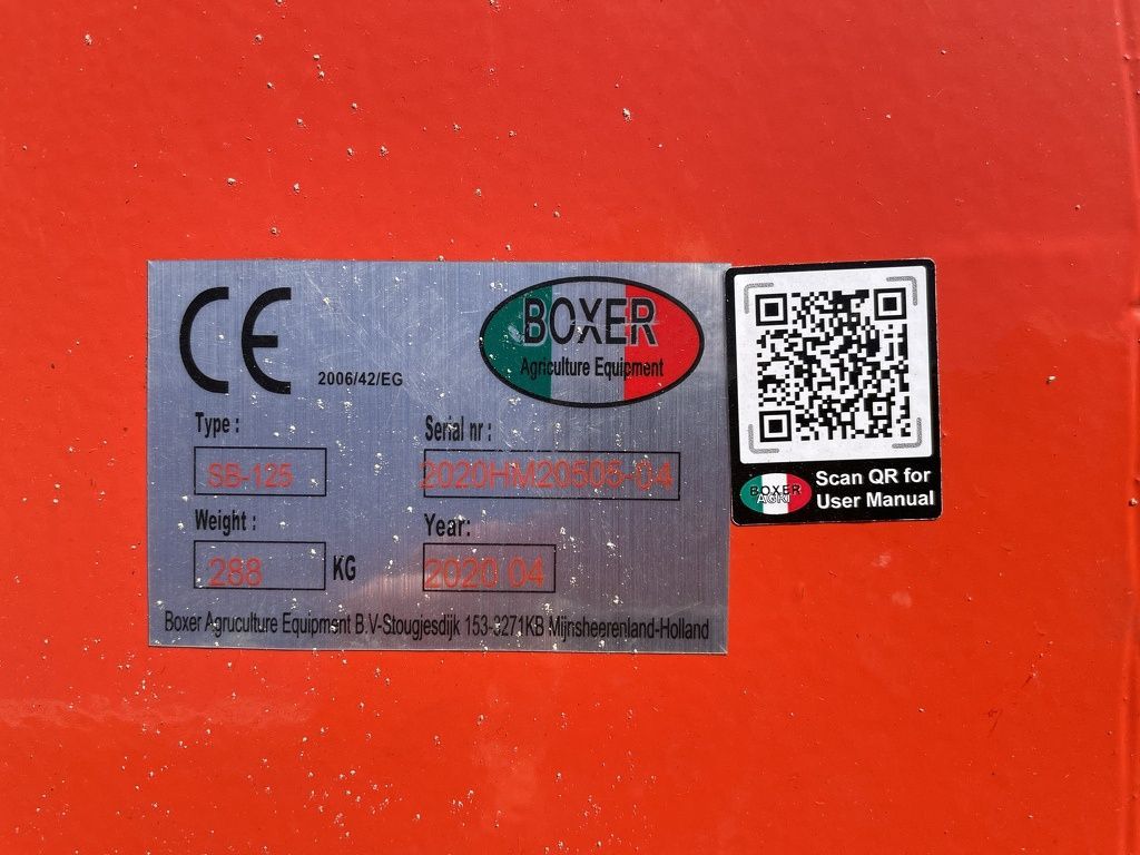 Boxer SB overtopfrees voor mini tractor NIEUW