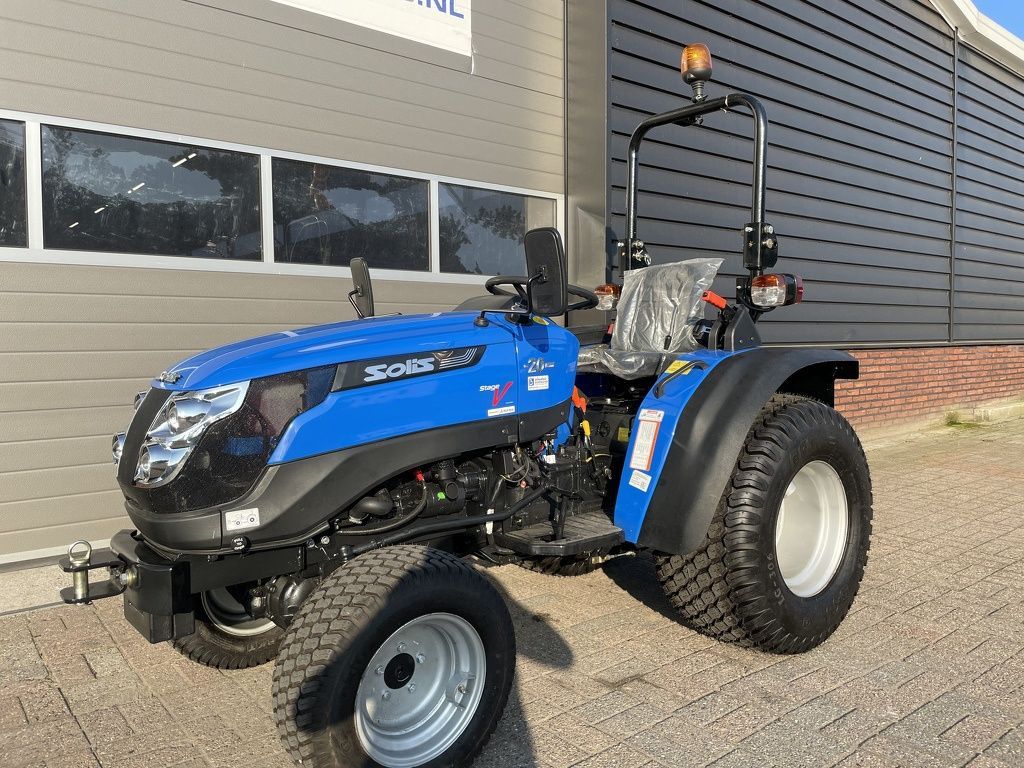 Solis 20 4WD (18.5 PK mitsubishi) minitractor NIEUW gazonbanden