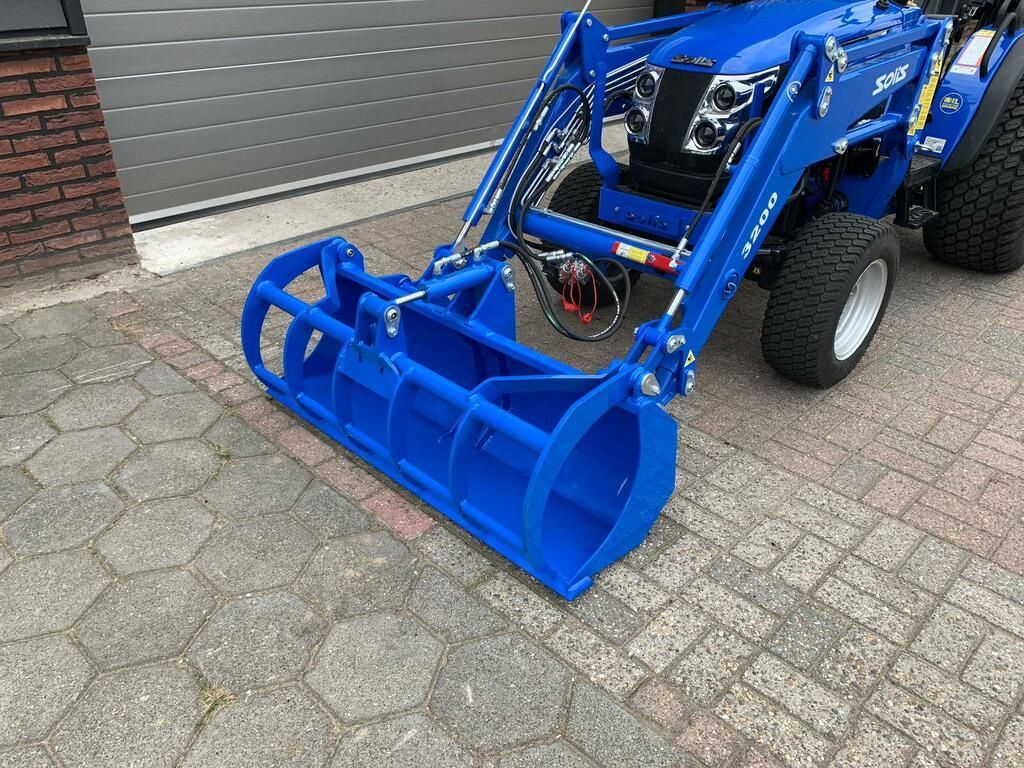 Solis 26 4WD 24.5 PK minitractor NIEUW + frontlader / GAZONBANDEN