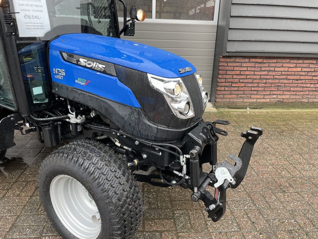 Solis 26 HST minitractor NIEUW met cabine / fronthef LEASE €290