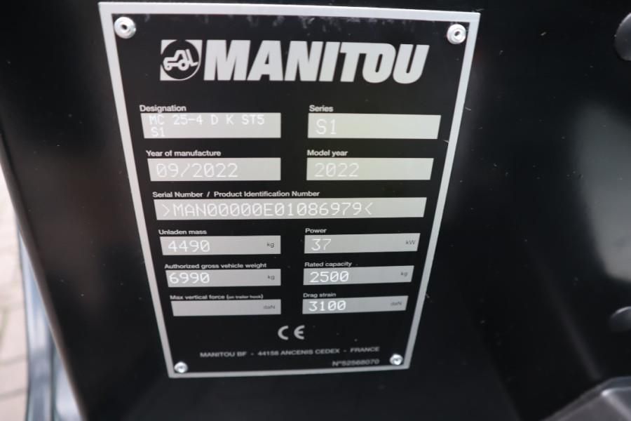 Manitou MC25-4 Valid Inspection, Diesel, 4x4 Drive, 2.5t C