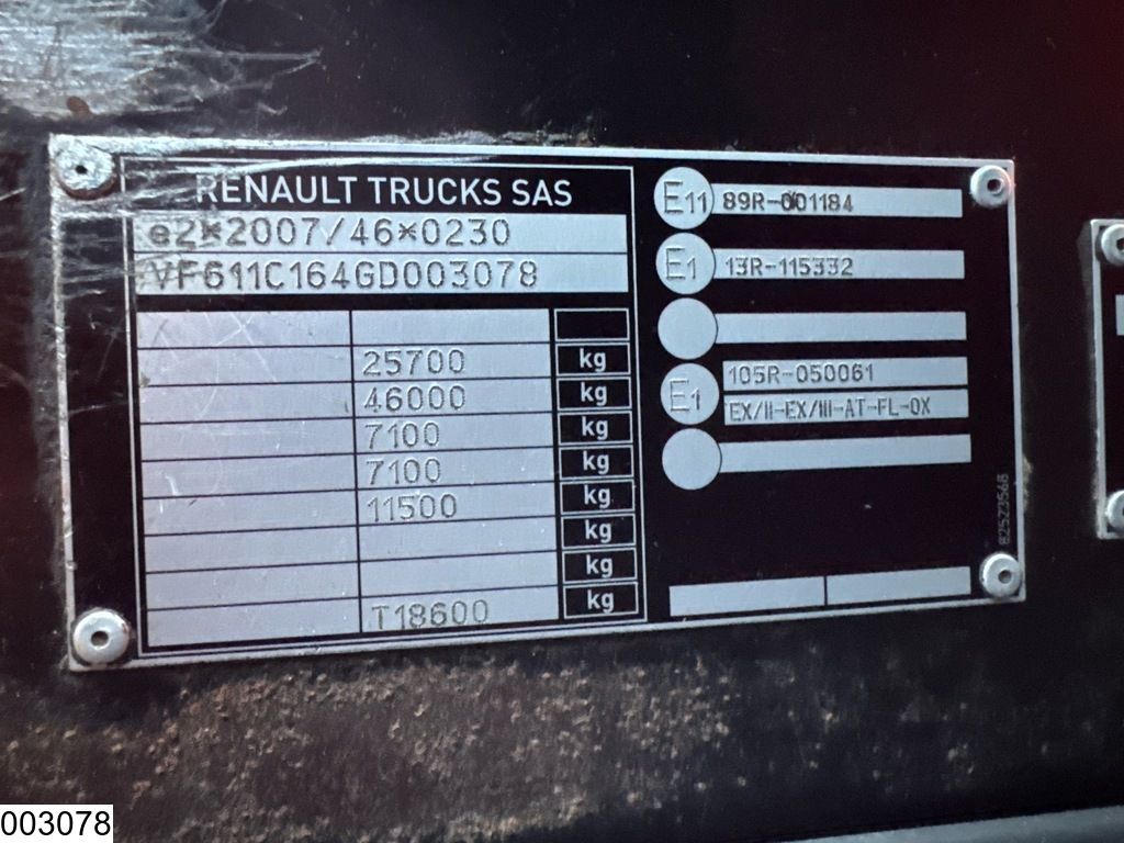Renault T 460 6x2, EURO 6, PTO, Hydraulic, RHD