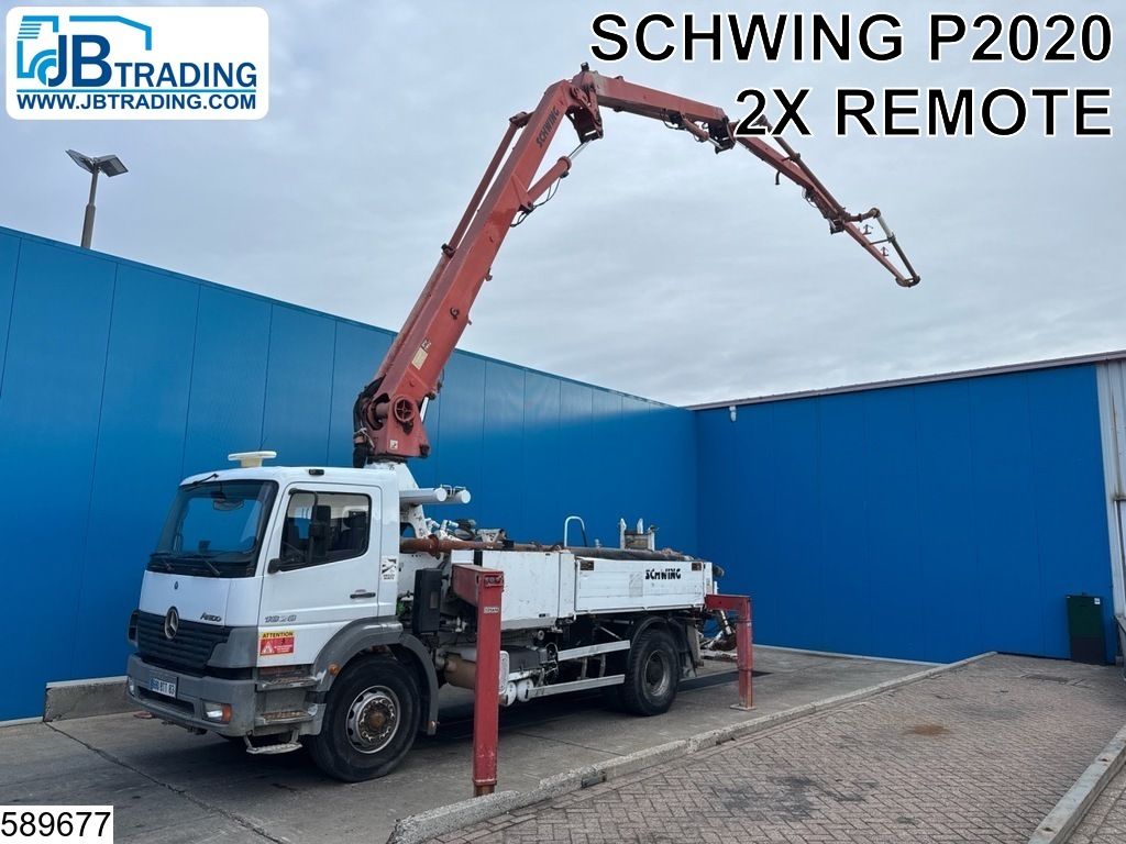 Mercedes Atego 1828 Euro 3, Steel suspension, 2x Remote, Schwing