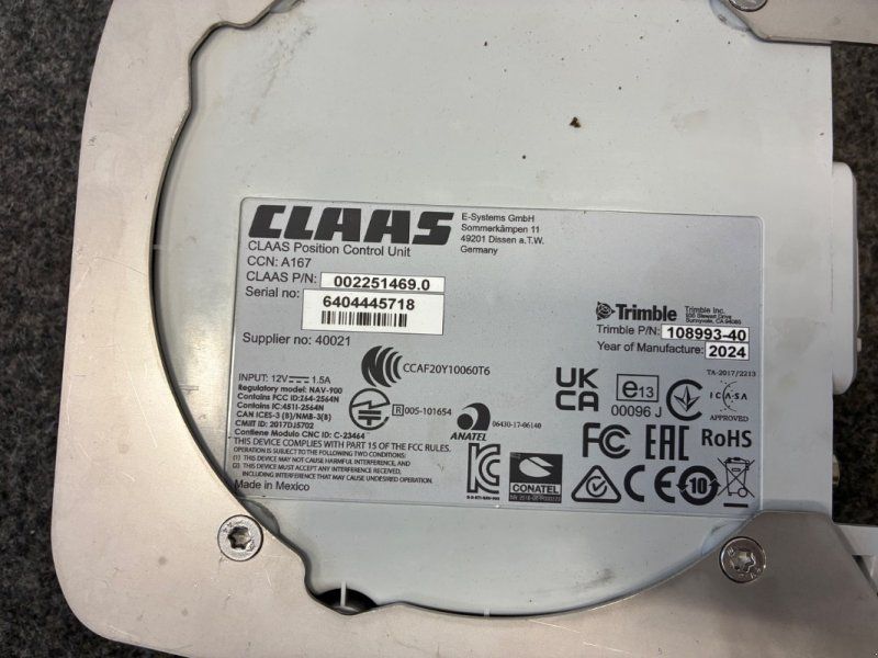 Claas CEMIS 1200 mit Empfänger