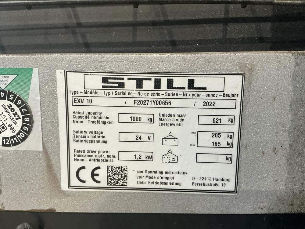 2022 Still EXV 10 Electric Stackers