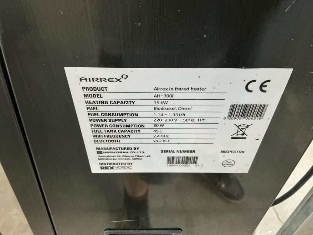 Airrex AH-300i Infrared Heater